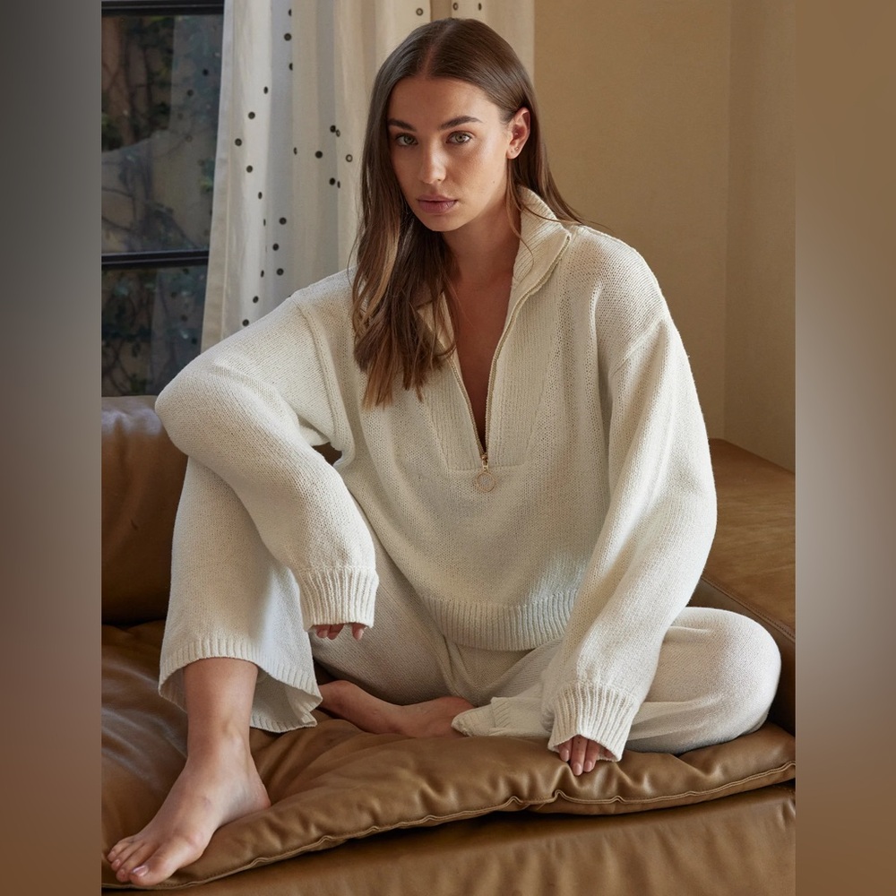 Monday Swimwear Lisbon Quarter Zip Sweater